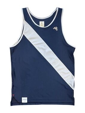 Tracksmith Van Cortlandt Racing Singlet Mesh Running Tank in Navy Men’s Small